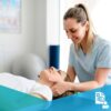 Chiropractor doing neck manipulation on a woman