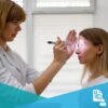 woman being examined for concussion symptoms