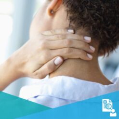 woman with neck pain