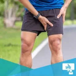 man with groin pain after hip replacement