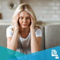 woman with headache pain