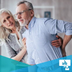 man in pain with spinal stenosis / Lumbar Spinal Stenosis 102 / 1 Credit