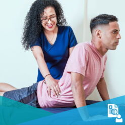 man receives spinal manipulation therapy