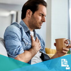 Man experiencing chest pain