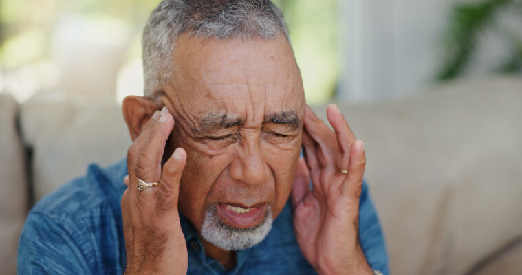 Elderly man with benign paroxysmal positional vertigo